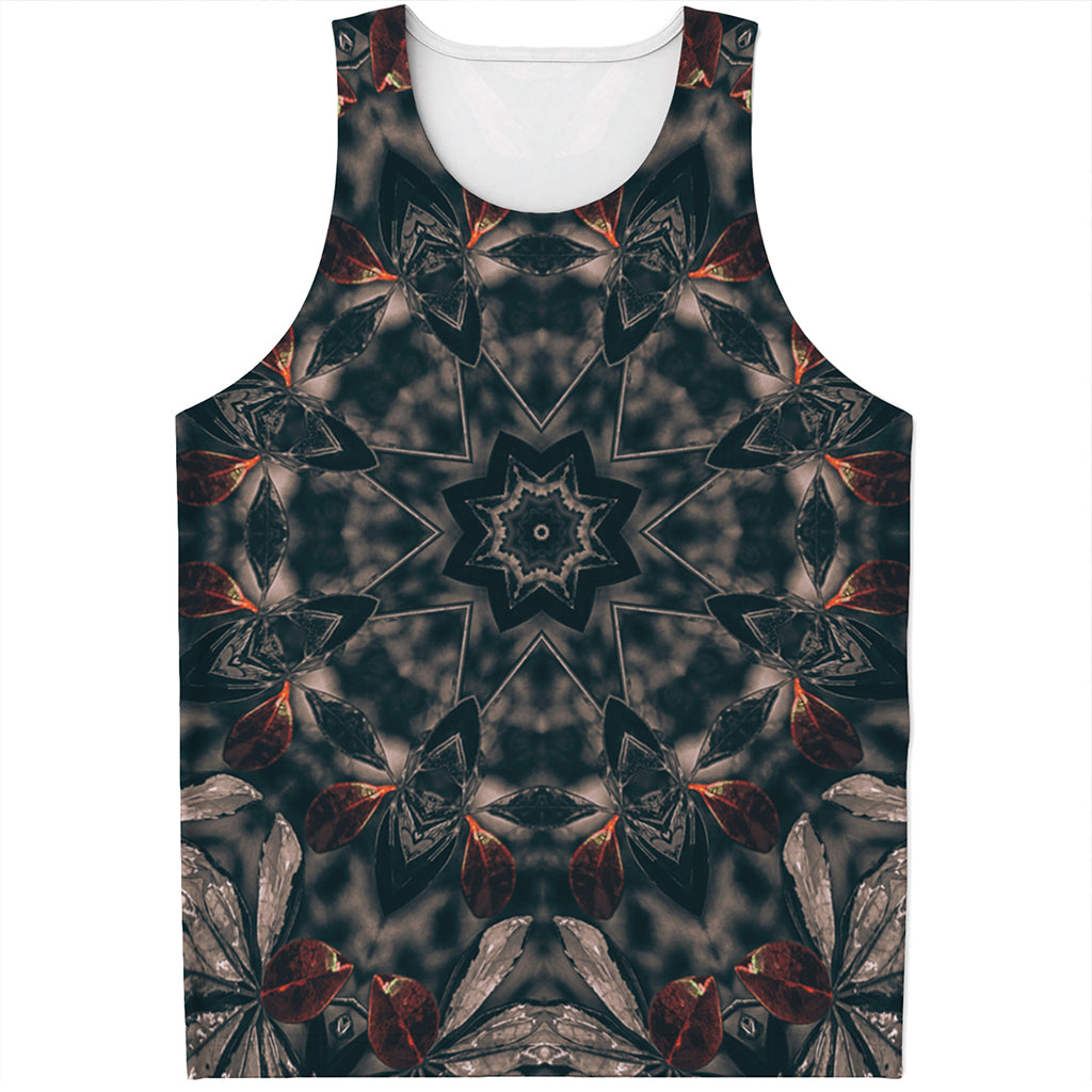 Vintage Kaleidoscope Print Men's Tank Top