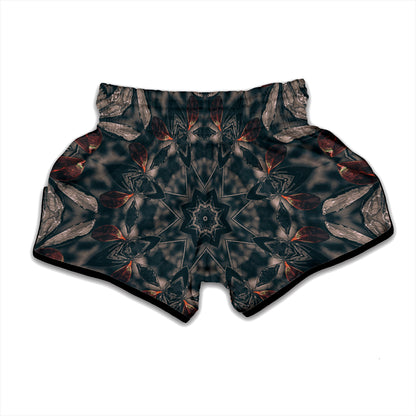 Vintage Kaleidoscope Print Muay Thai Boxing Shorts