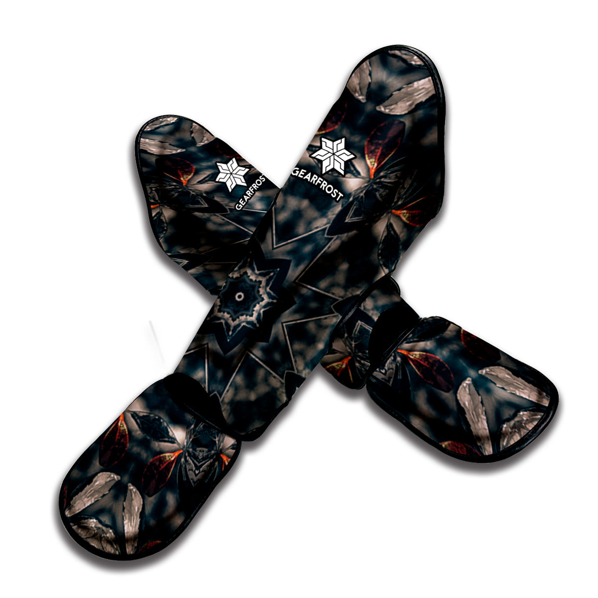 Vintage Kaleidoscope Print Muay Thai Shin Guard