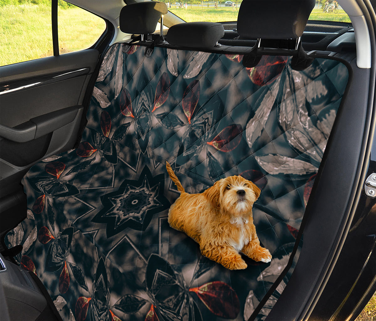 Vintage Kaleidoscope Print Pet Car Back Seat Cover