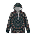 Vintage Kaleidoscope Print Pullover Hoodie