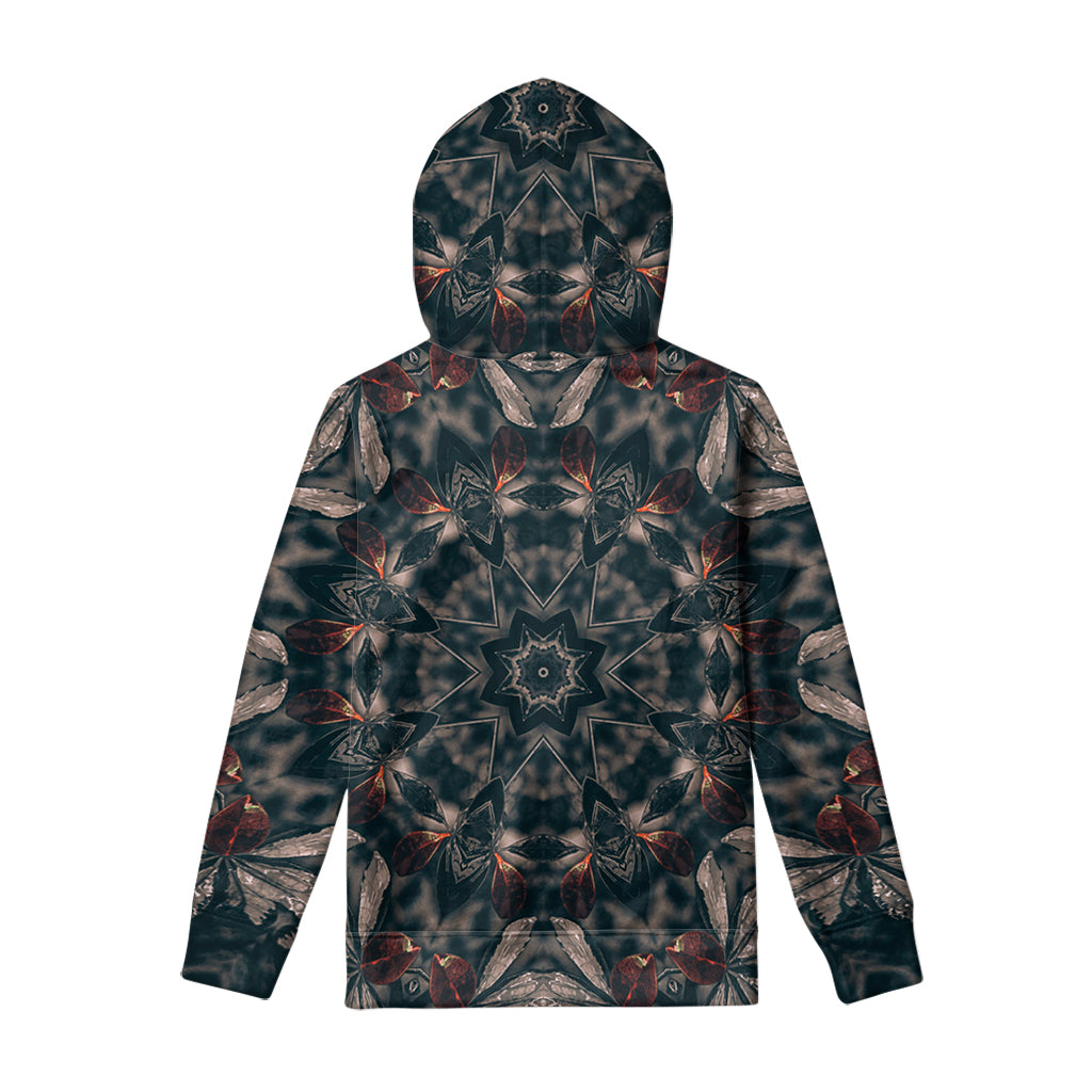 Vintage Kaleidoscope Print Pullover Hoodie