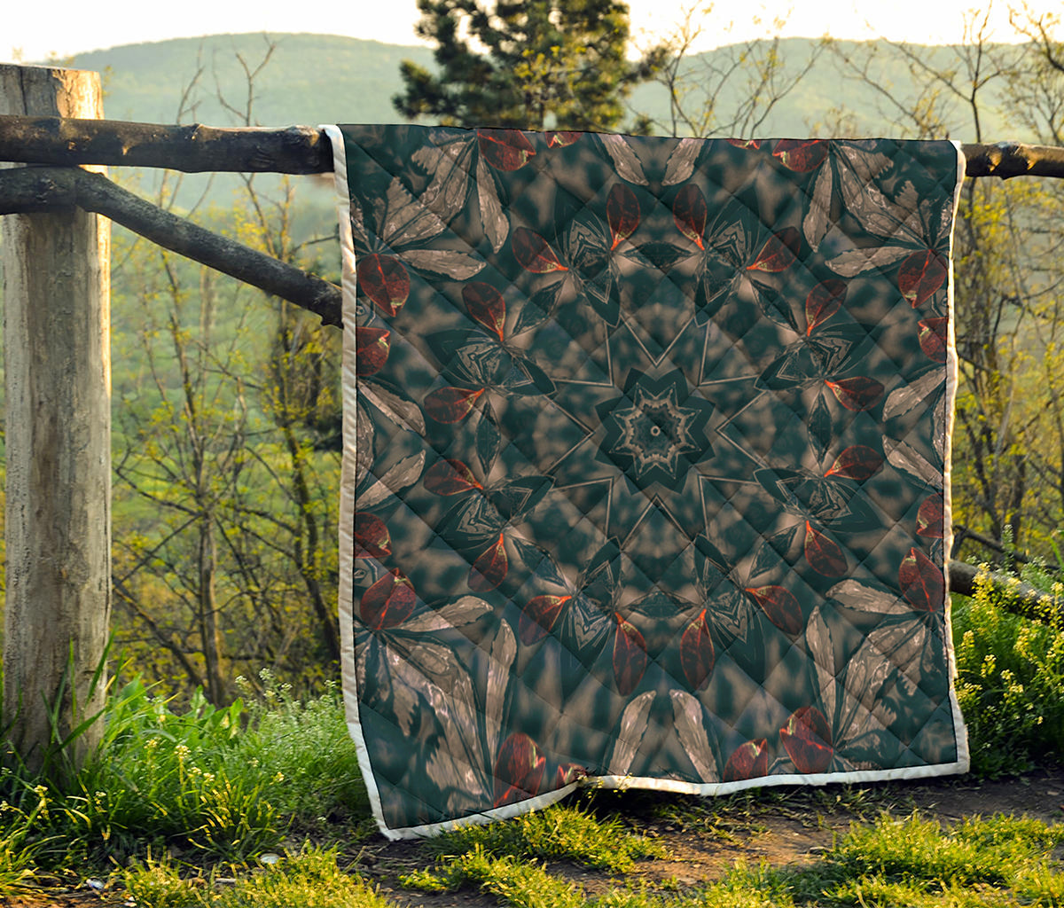 Vintage Kaleidoscope Print Quilt