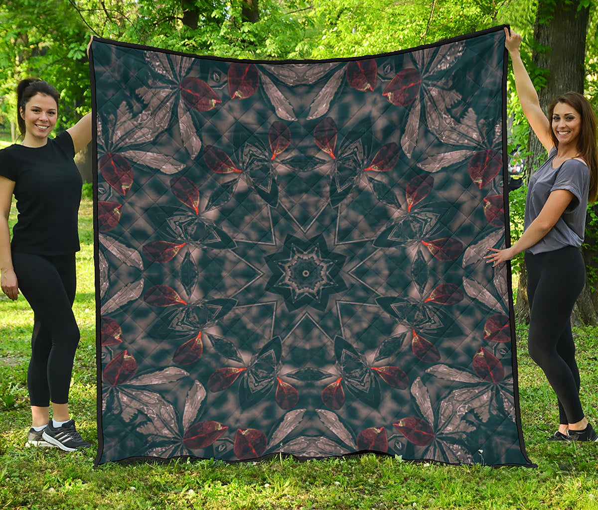 Vintage Kaleidoscope Print Quilt