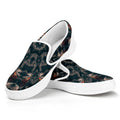 Vintage Kaleidoscope Print White Slip On Sneakers