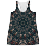 Vintage Kaleidoscope Print Women's Racerback Tank Top