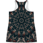 Vintage Kaleidoscope Print Women's Racerback Tank Top