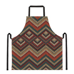 Vintage Knitted Pattern Print Apron