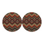 Vintage Knitted Pattern Print Car Coasters