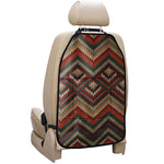 Vintage Knitted Pattern Print Car Seat Organizers