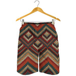 Vintage Knitted Pattern Print Men's Shorts