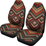 Vintage Knitted Pattern Print Universal Fit Car Seat Covers