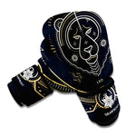 Vintage Leo Zodiac Sign Print Boxing Gloves