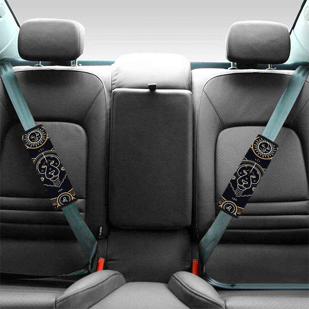 Vintage Leo Zodiac Sign Print Car Seat Belt Covers