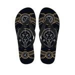 Vintage Leo Zodiac Sign Print Flip Flops