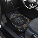 Vintage Leo Zodiac Sign Print Front and Back Car Floor Mats