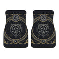 Vintage Leo Zodiac Sign Print Front Car Floor Mats