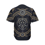 Vintage Leo Zodiac Sign Print Men's Baseball Jersey