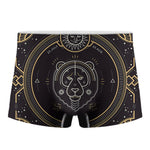 Vintage Leo Zodiac Sign Print Men's Boxer Briefs