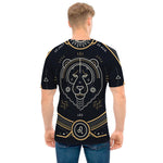Vintage Leo Zodiac Sign Print Men's T-Shirt