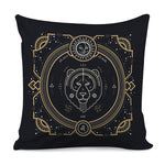 Vintage Leo Zodiac Sign Print Pillow Cover