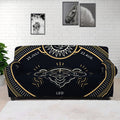 Vintage Leo Zodiac Sign Print Sofa Cover