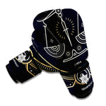 Vintage Libra Zodiac Sign Print Boxing Gloves