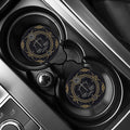 Vintage Libra Zodiac Sign Print Car Coasters
