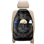 Vintage Libra Zodiac Sign Print Car Seat Organizers