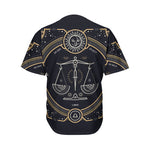Vintage Libra Zodiac Sign Print Men's Baseball Jersey