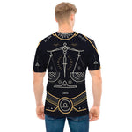 Vintage Libra Zodiac Sign Print Men's T-Shirt