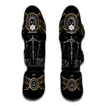 Vintage Libra Zodiac Sign Print Muay Thai Shin Guard