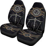 Vintage Libra Zodiac Sign Print Universal Fit Car Seat Covers