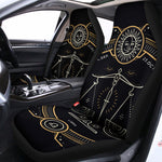 Vintage Libra Zodiac Sign Print Universal Fit Car Seat Covers