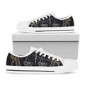 Vintage Libra Zodiac Sign Print White Low Top Sneakers