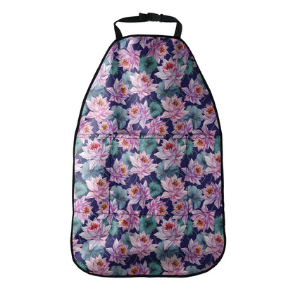 Vintage Lotus Flower Print Car Seat Organizers