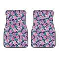 Vintage Lotus Flower Print Front Car Floor Mats