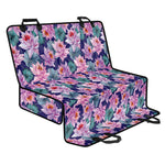 Vintage Lotus Flower Print Pet Car Back Seat Cover