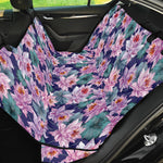 Vintage Lotus Flower Print Pet Car Back Seat Cover