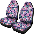 Vintage Lotus Flower Print Universal Fit Car Seat Covers
