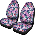 Vintage Lotus Flower Print Universal Fit Car Seat Covers