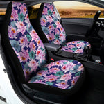 Vintage Lotus Flower Print Universal Fit Car Seat Covers