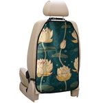 Vintage Lotus Pattern Print Car Seat Organizers