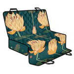 Vintage Lotus Pattern Print Pet Car Back Seat Cover