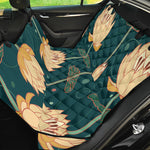 Vintage Lotus Pattern Print Pet Car Back Seat Cover