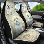 Vintage Maltese Universal Fit Car Seat Covers GearFrost