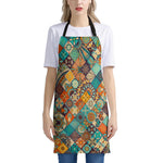 Vintage Mandala Bohemian Pattern Print Apron