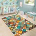 Vintage Mandala Bohemian Pattern Print Area Rug GearFrost