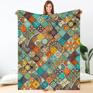 Vintage Mandala Bohemian Pattern Print Blanket