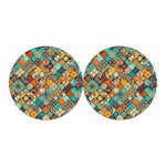 Vintage Mandala Bohemian Pattern Print Car Coasters